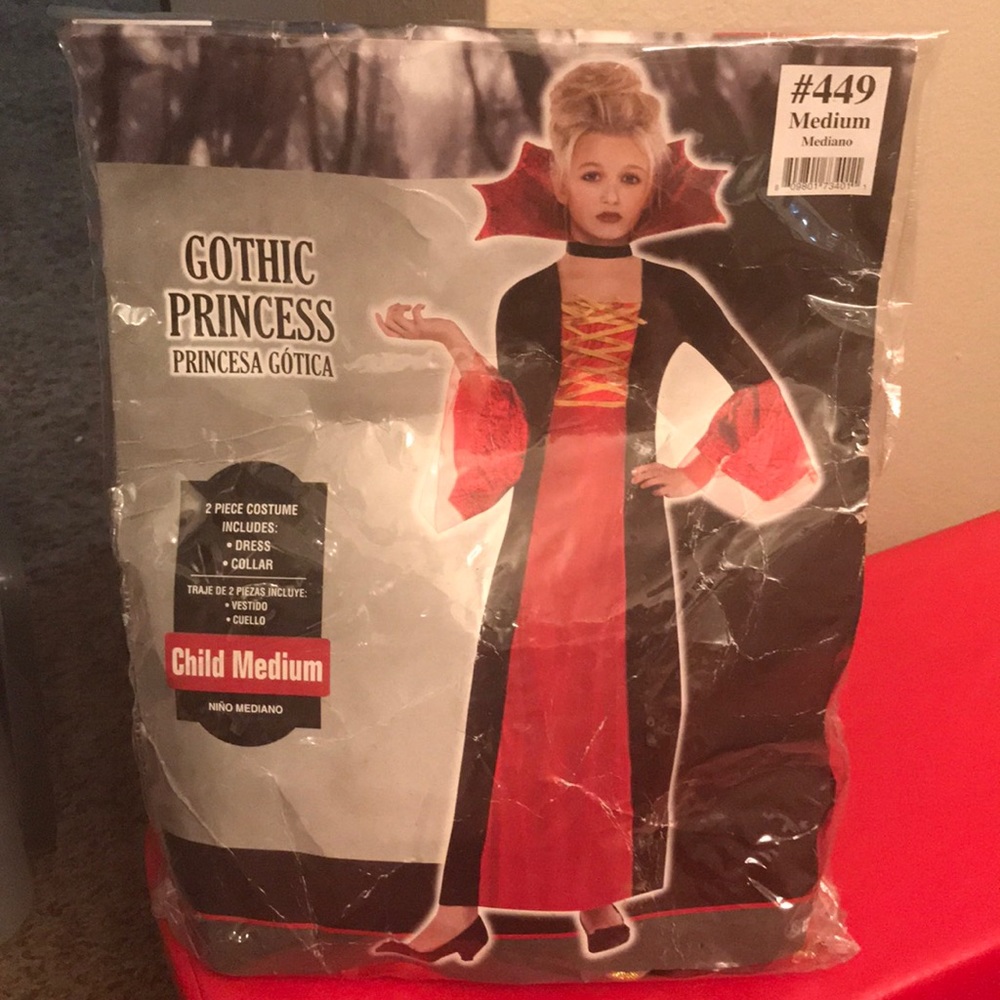 Child Med 8-10 Halloween Costume Gothic Princess